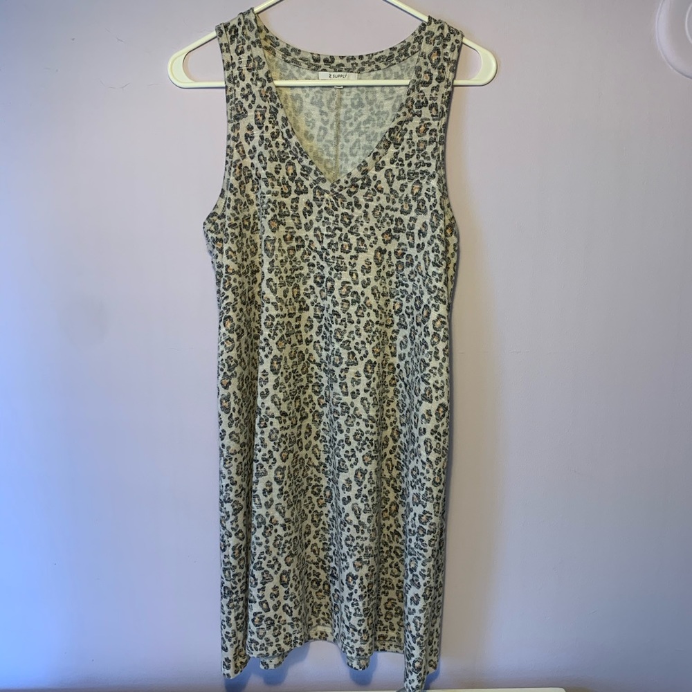 Cheetah/Leopard Animal Print Tank Dress